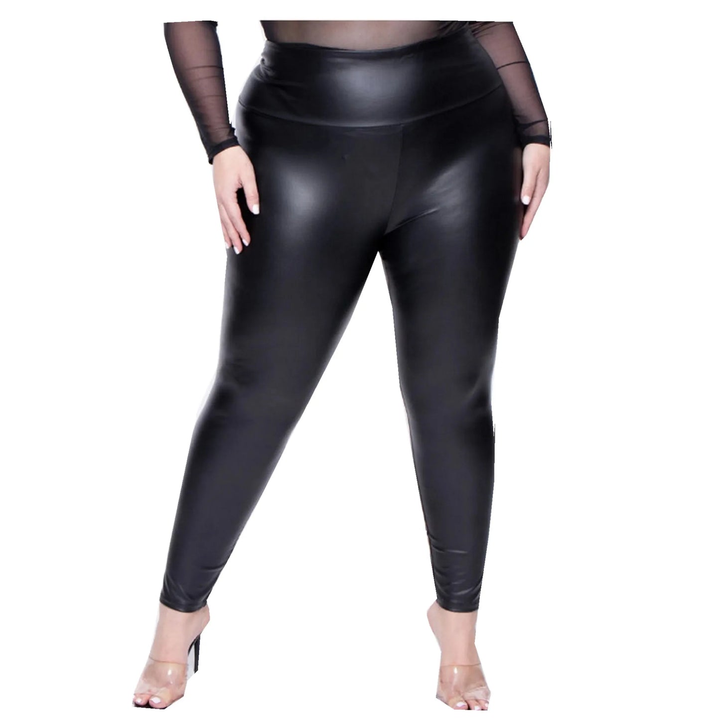 Spring Summer Plus Size Leggings for Women Big Size 5XL 6XL 7XL Black