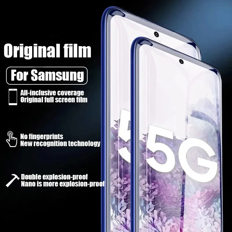 4-Piece Hydrogel Film Screen Protector for Samsung Devices