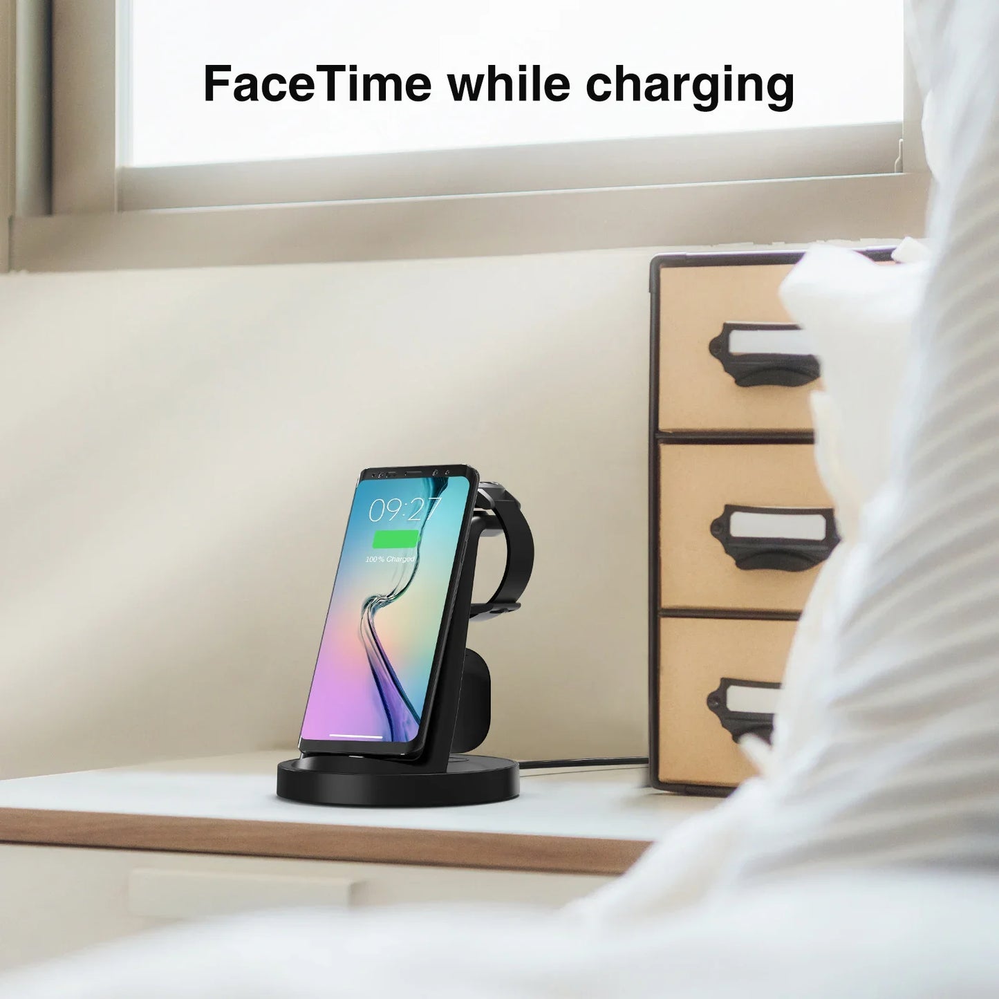 3 in 1 30W Travel Wireless Charger For Samsung Galaxy Phones and Watches