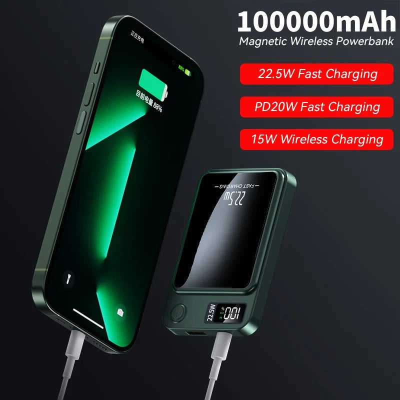 100000mAh Power Bank Wireless Charger