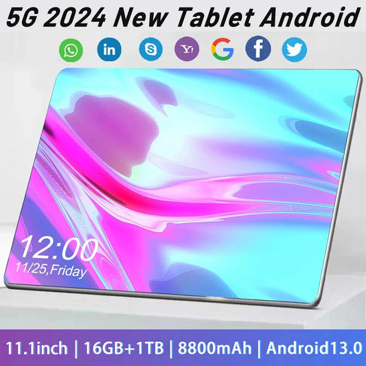 5G Brand New Tablet - 12.9Inch 16GB Ram 1TB Rom