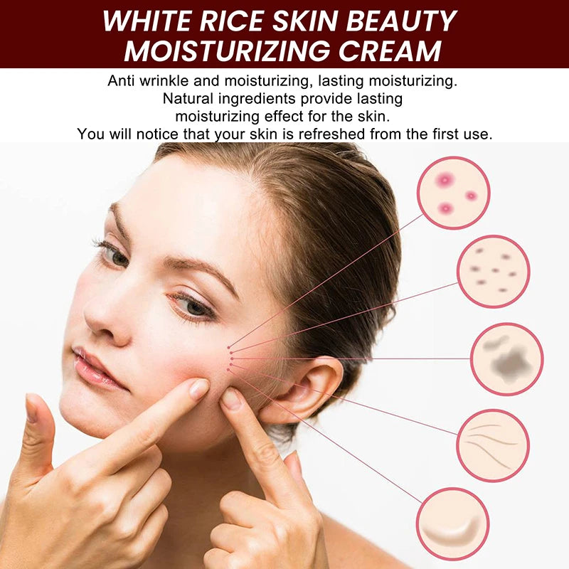 Whitening Face Cream & Anti Aging Fade Fine Lines Melanin Pigment Remover for Women