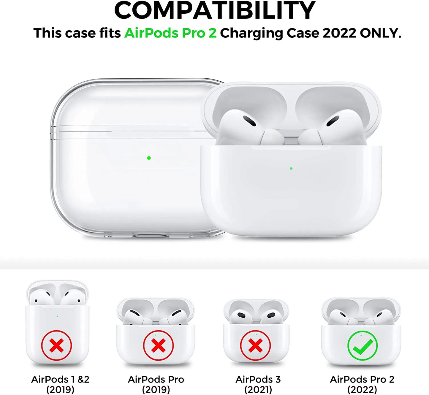 Clear Silicone Case for Airpods Pro 2