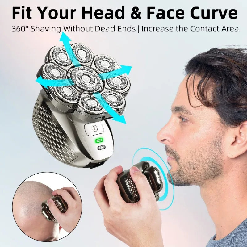 4D Head Rechargeable Shavers for Men & Women