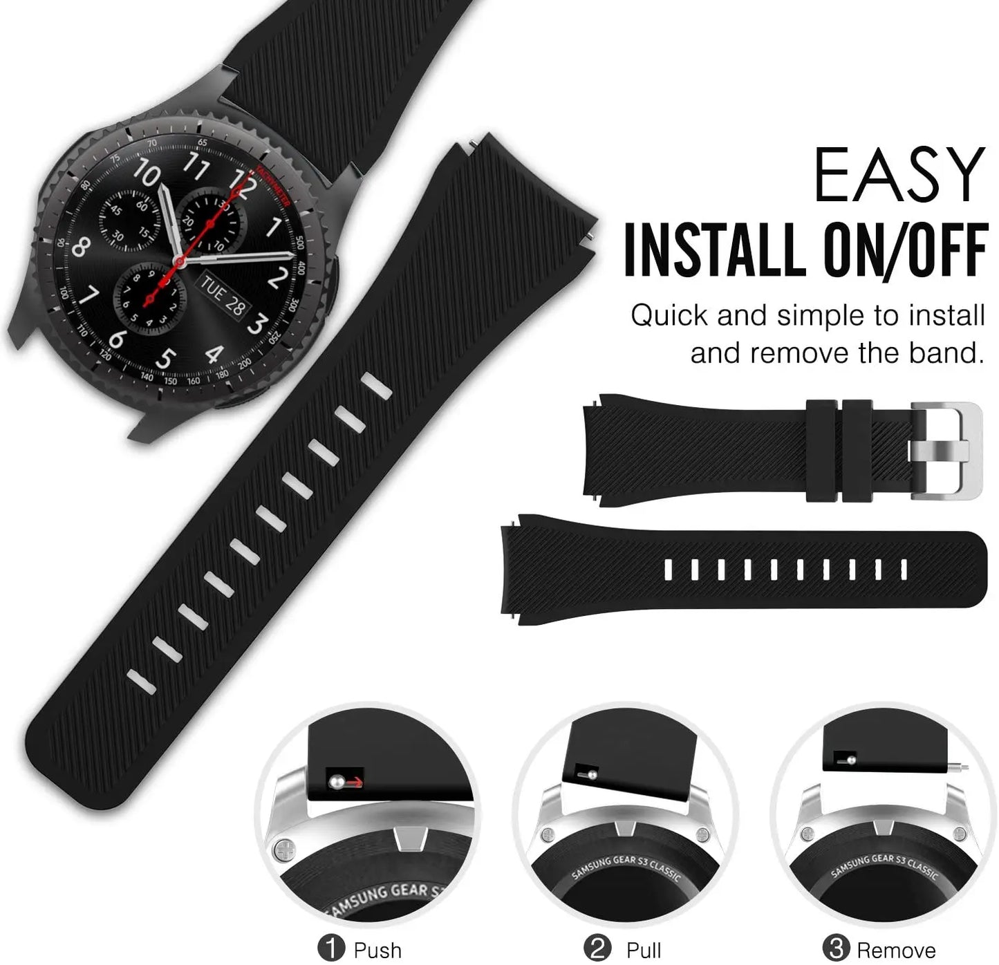 20mm 22mm Band for Samsung Galaxy Watches/Smart Watches