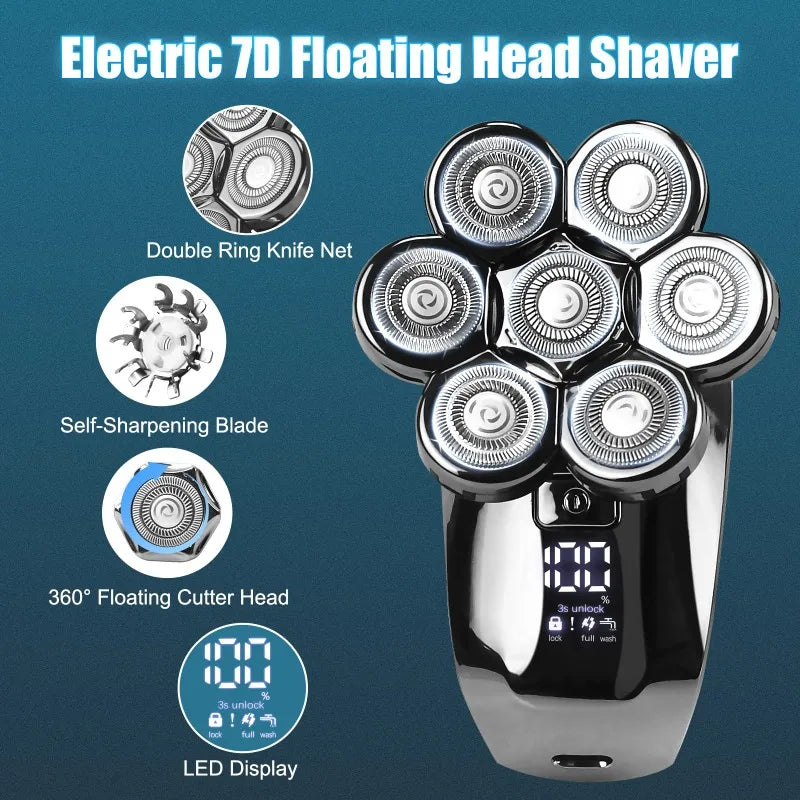 7D Shavers for Men & Women, Cordless Bald Head Shaver for Men