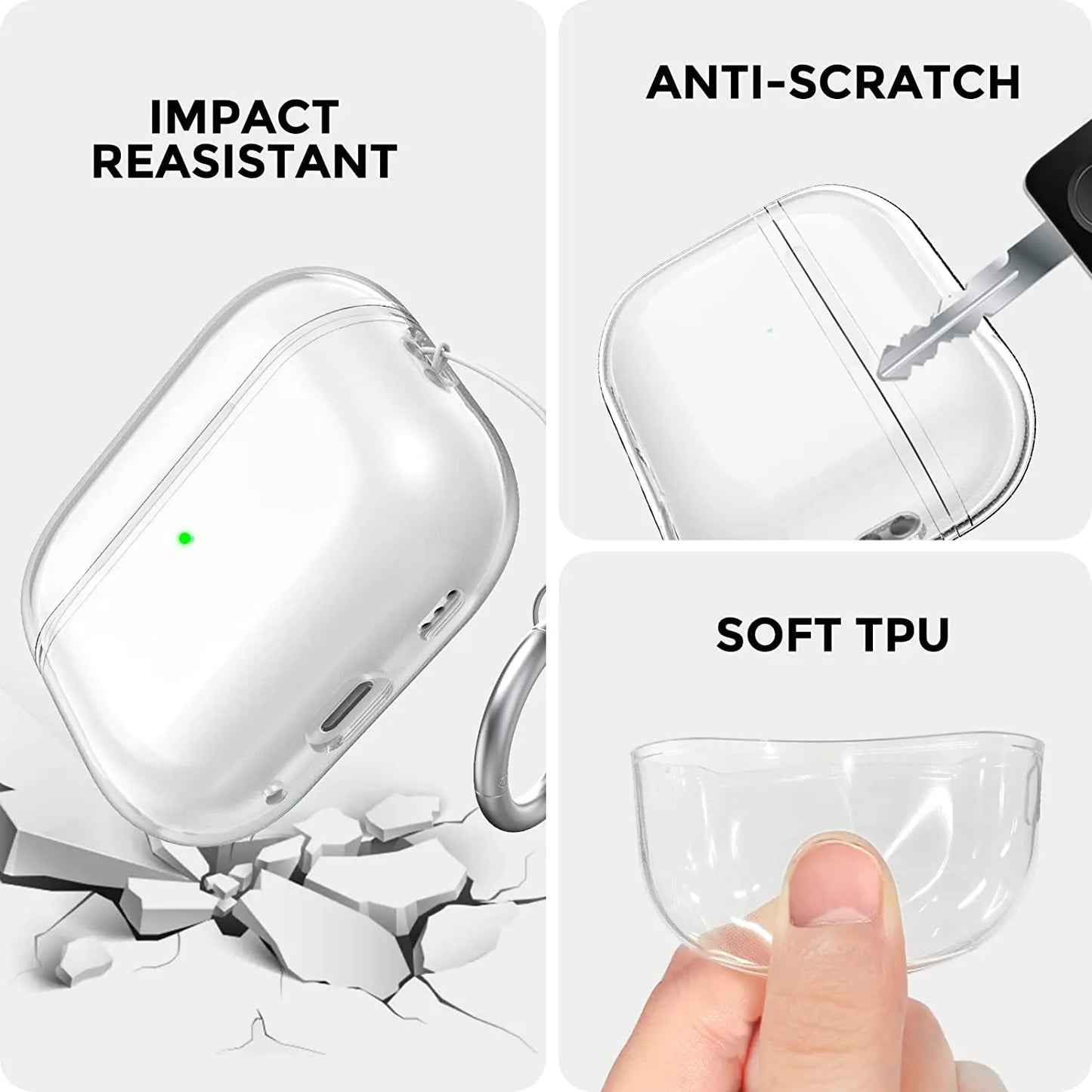 Clear Silicone Case for Airpods Pro 2