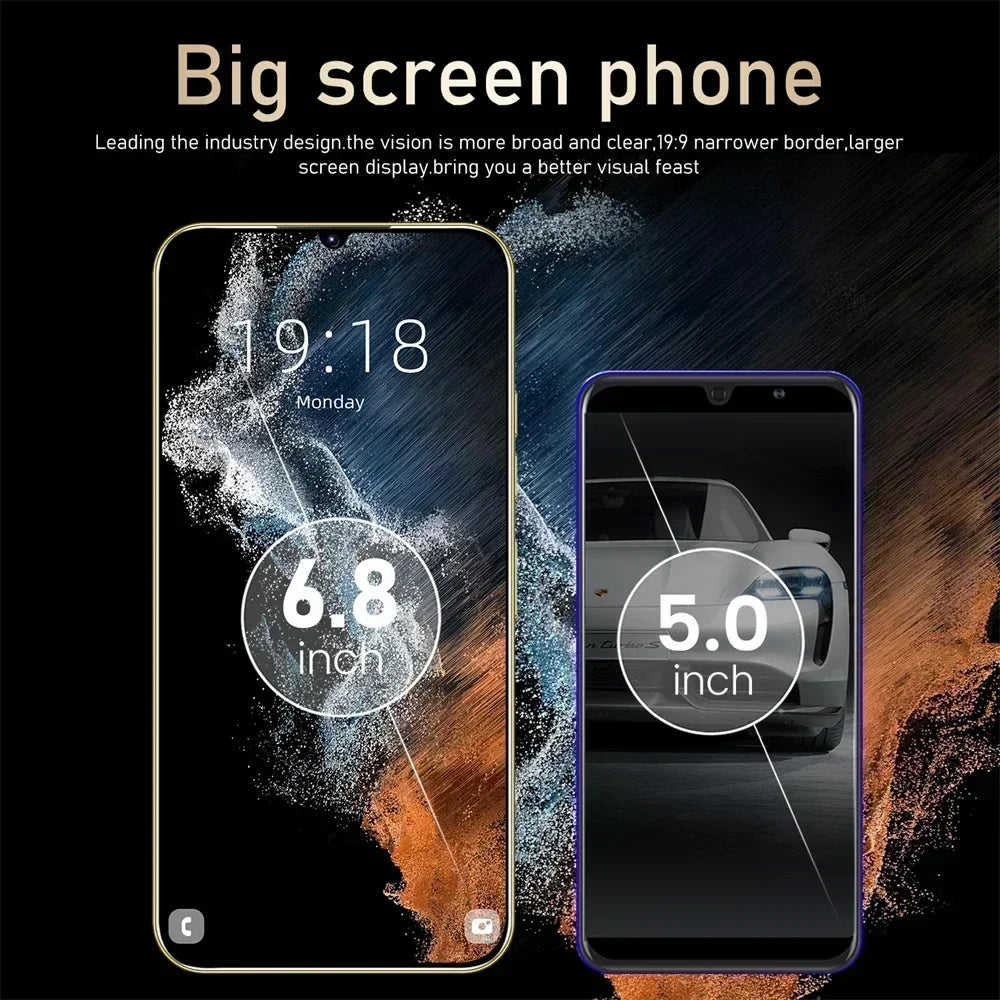 New S24 Ultra Mobile Phones 6.8 HD Screen SmartPhone