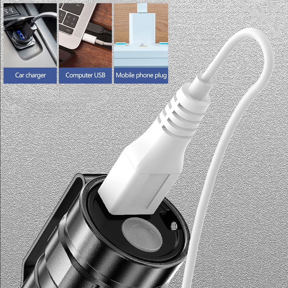 Ultra Bright Flashlight Rechargeable Torch