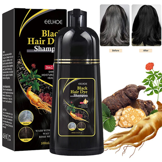 3 in 1 Natural Herbal Hair Dye Shampoo