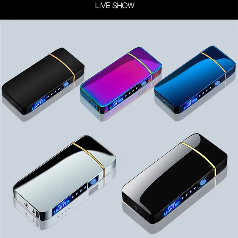 Hot Electric Rechargeable Windproof Metal Lighter
