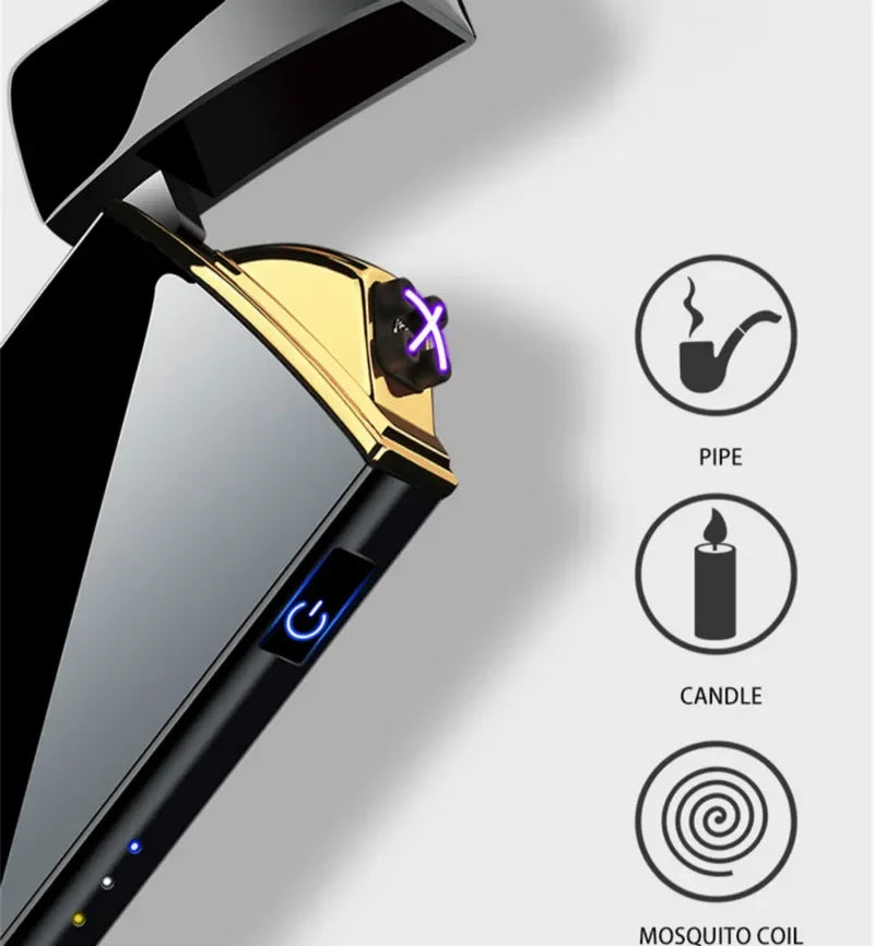Hot Electric Rechargeable Windproof Metal Lighter
