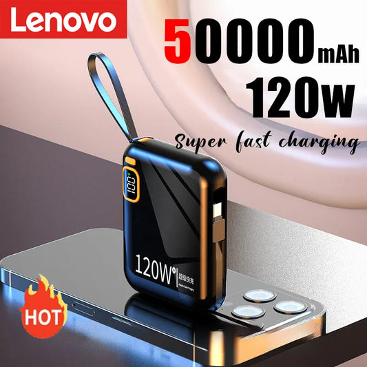 Lenovo 120W 50000mAh High Capacity Portable Power Bank