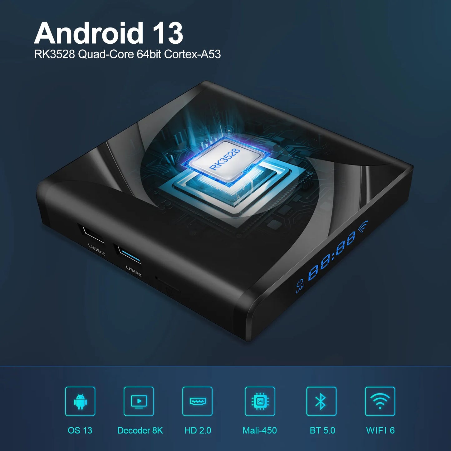 X88 Pro 13 Ultra HD 8K Smart TV Box