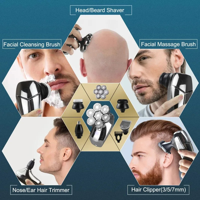 7D Shavers for Men & Women, Cordless Bald Head Shaver for Men