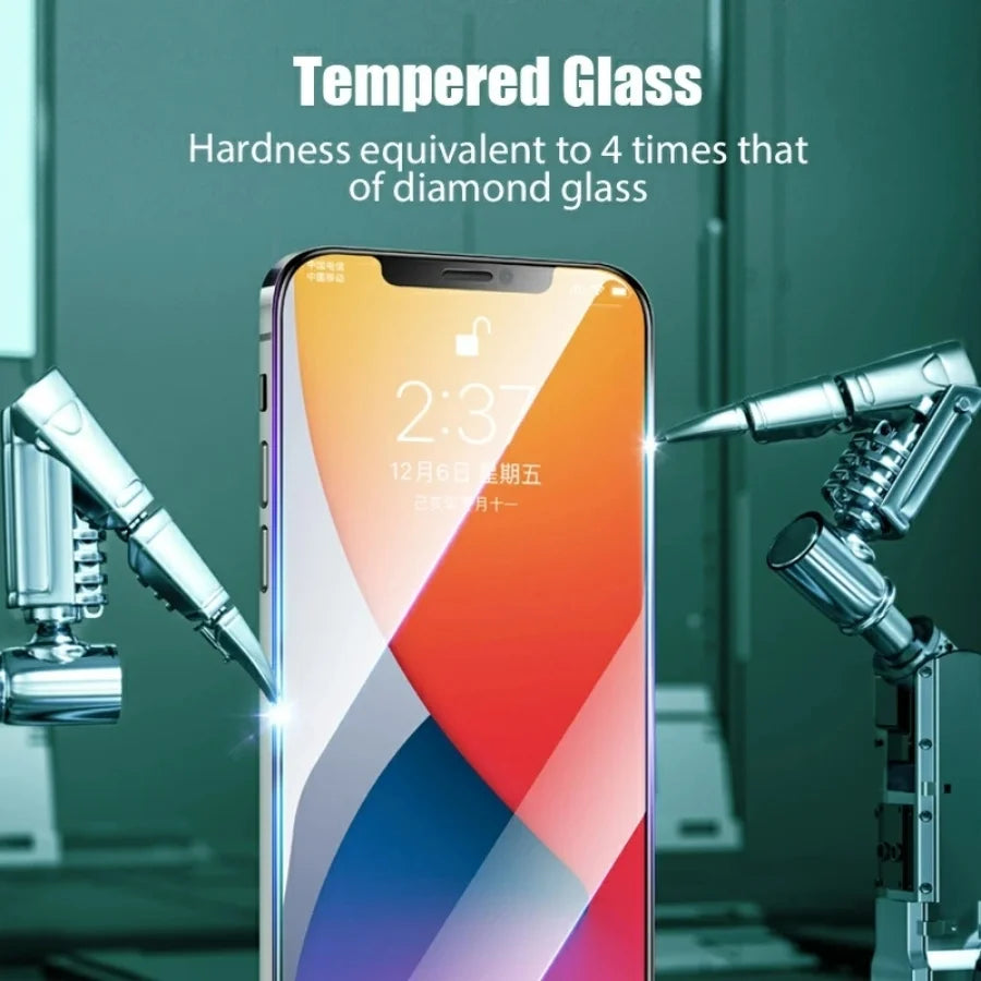 9D Tempered Glass Screen Protector for IPhone 11 Pro Max, 12, 13 Mini, 15, 14 Plus