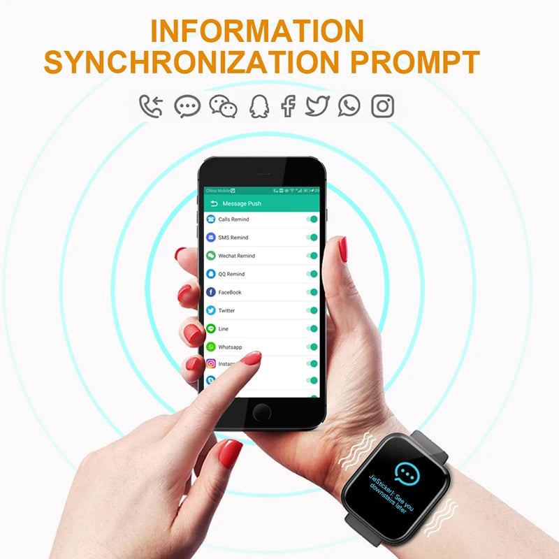 Fashion Smart Watch for Fitness, Health & Leisure