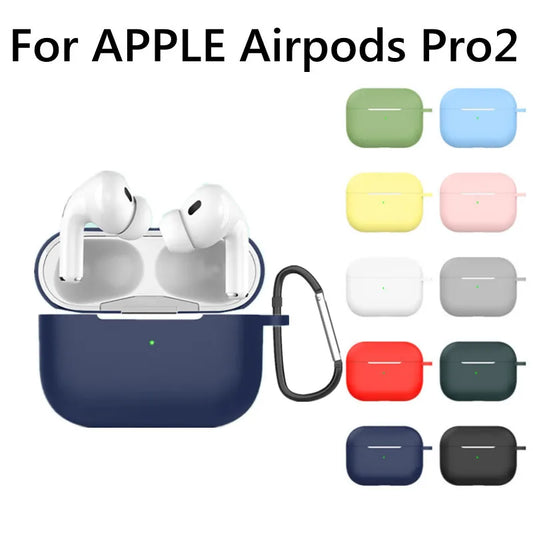 New Silicone Cover Case For Apple Airpods Pro 2 with Hook Skin Bluetooth