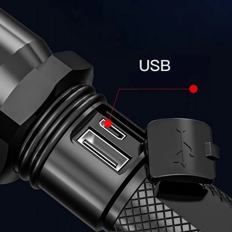 Strong Light Flashlights USB Rechargeable Flashlight