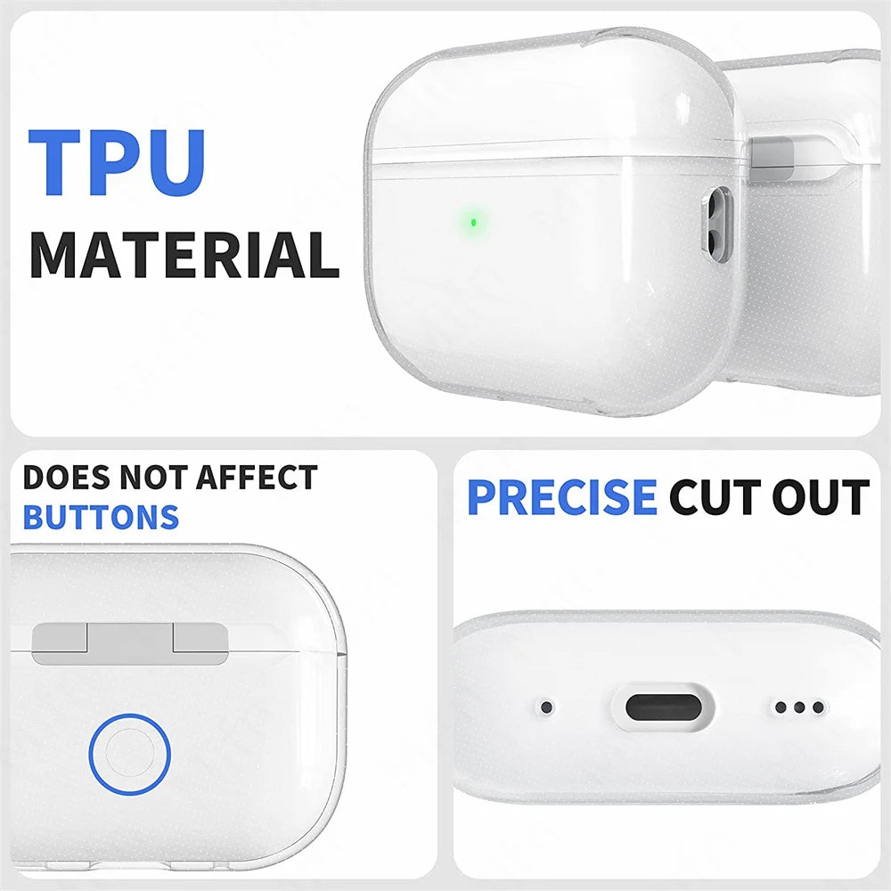 Clear Silicone Case for Airpods Pro 2