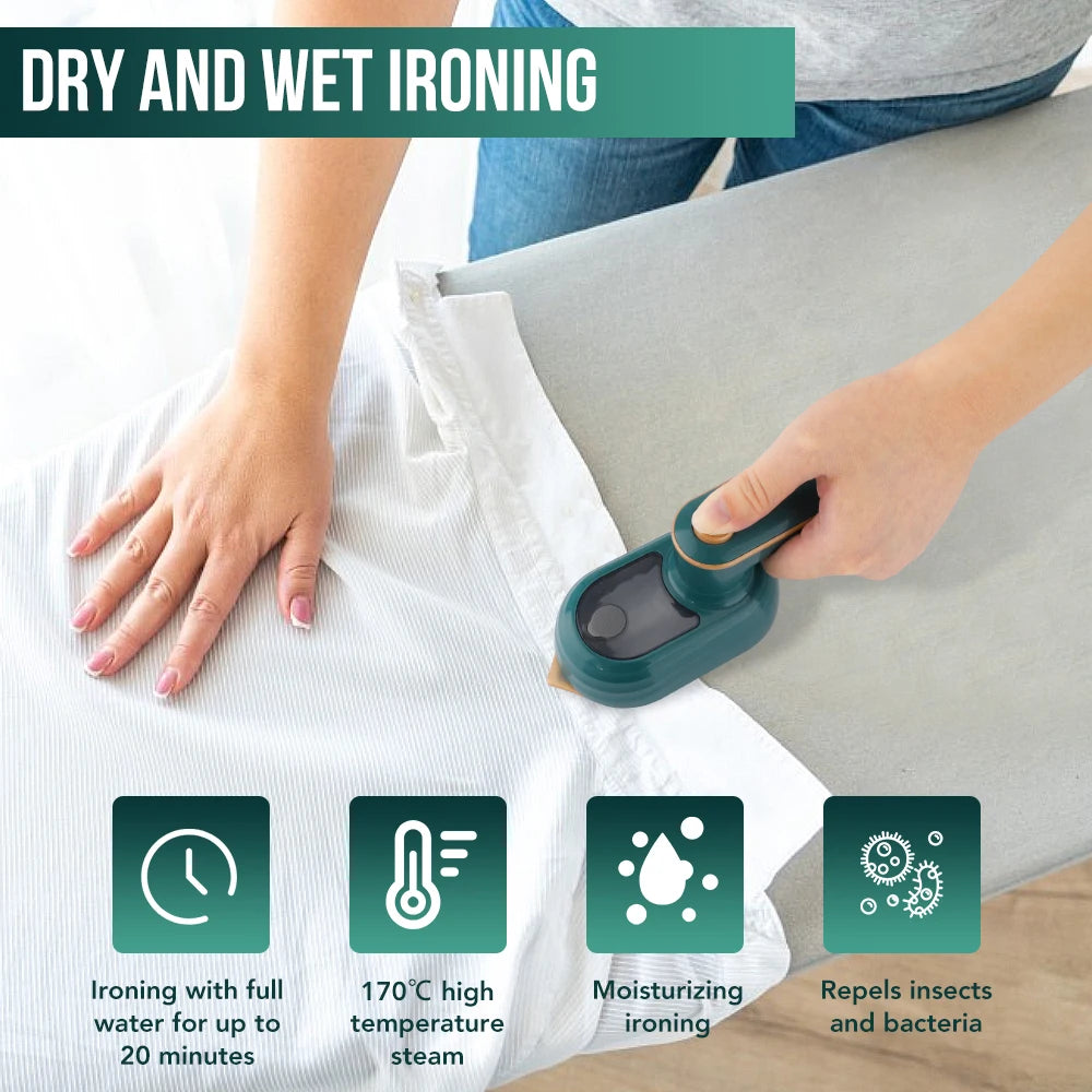 Portable Mini 180°Rotatable Handheld Steam Iron