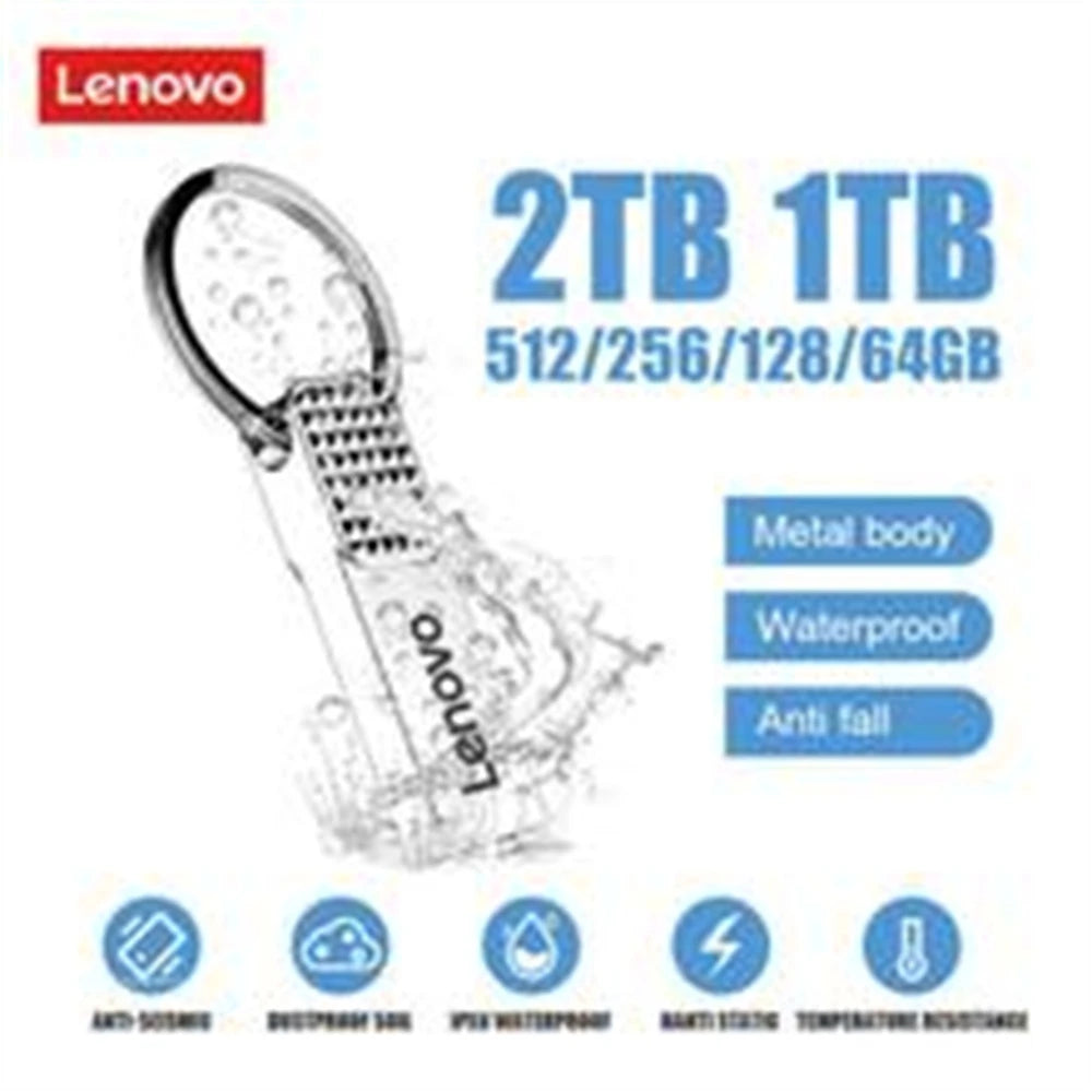 Lenovo USB Флешка OTG Metal USB 3.0 Pen Drive